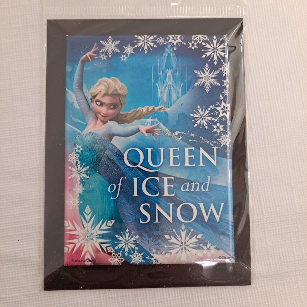 Elsa Magnet Frozen Disney Snowflake Rectangle